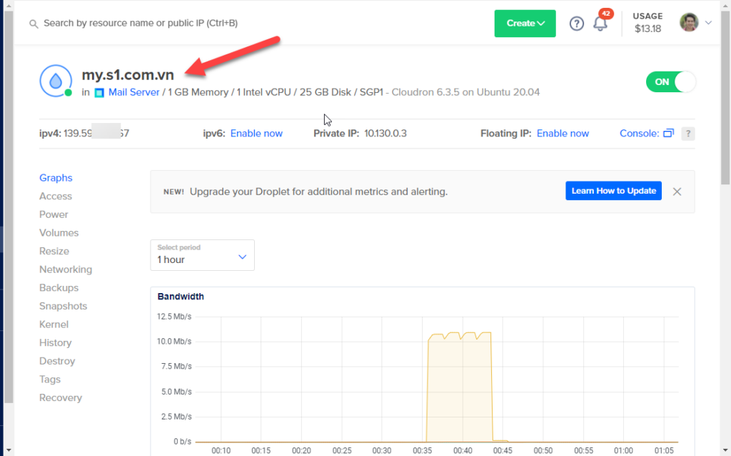 How to Open Port Digitalocean